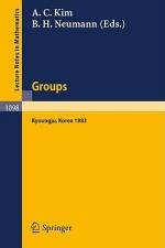 Groups - Korea 1983 af B. H. Neumann