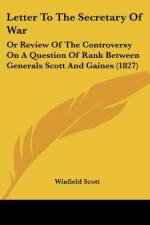 Letter To The Secretary Of War af Winfield Scott