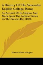 A History Of The Venerable English College, Rome af Francis Aidan Gasquet