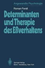 Determinanten und Therapie des Eßverhaltens af R. Ferstl