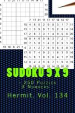 Sudoku 9 X 9 - 250 Puzzles 3 Numbers - Hermit. Vol. 134 af Andrii Pitenko