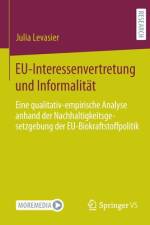 EU-Interessenvertretung und Informalität af Julia Levasier