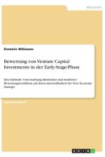 Bewertung von Venture Capital Investments in der Early-Stage-Phase af Dominic Wibisono