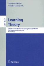 Learning Theory af Claudio Gentile