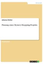 Planung eines Mystery-Shopping-Projekts af Johanna Richter