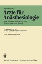 Verzeichnis der Ärzte für Anästhesiologie in der Bundesrepublik Deutschland, Österreich und der Schweiz af Helmut Kronschwitz