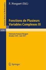 Fonctions de Plusieurs Variables Complexes III af Francois Norguet