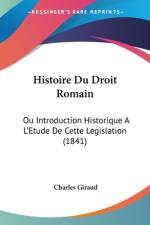 Histoire Du Droit Romain af Charles Giraud