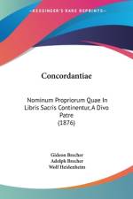 Concordantiae af Gideon Brecher