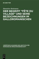 Der Begriff â€žFete du village