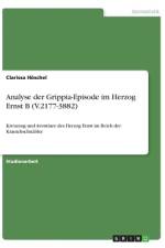 Analyse der Grippia-Episode im Herzog Ernst B (V.2177-3882) af Clarissa Hoschel