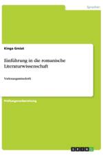 Einführung in die romanische Literaturwissenschaft af Kinga Gmiat