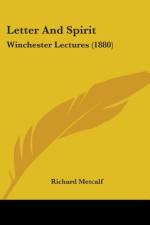 Letter And Spirit af Richard Metcalf