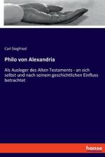 Philo von Alexandria af Carl Siegfried