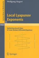 Local Lyapunov Exponents af Wolfgang Siegert
