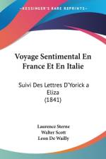 Voyage Sentimental En France Et En Italie af Laurence Sterne