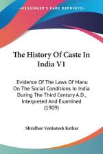 The History Of Caste In India V1 af Shridhar Venkatesh Ketkar