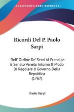 Ricordi Del P. Paolo Sarpi af Paolo Sarpi