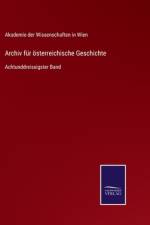 Archiv fur oesterreichische Geschichte