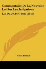 Commentaire De La Nouvelle Loi Sur Les Irrigations af Henri Pellault