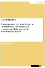 Encouragement von Mitarbeitern in Unternehmen. Der Einfluss der ermutigenden Führung auf die Mitarbeitermotivation af Lenka Halgasikova