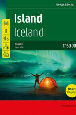 Island Reiseatlas, Autoatlas 1:150.000, Spiralbindung, freytag & berndt af Freytag
