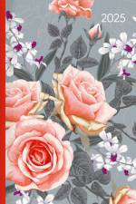 Daily Journal Style Roses 2025 - Taschen-Kalender A6 - Rose - Day By Day - 352 Seiten - Notiz-Buch - Alpha Edition af Alpha Edition