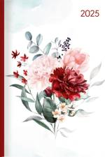 Lady Journal Roses 2025 - Rose - Taschenkalender A6 (10,7x15,2 cm) - Weekly - 192 Seiten - Notiz-Buch - Termin-Planer - Alpha Edition af Alpha Edition