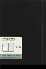 Moleskine 18 Monate Wochen Notizkalender 2023/2024, Xl, 1 Wo = 1 Seite, Rechts Linierte Seite, Soft Cover, Schwarz