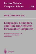 Languages, Compilers, and Run-Time Systems for Scalable Computers af David O'Hallaron
