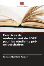 Exercices de renforcement de l'OPP pour les étudiants pré-universitaires af Tamara Quintero Aguiar