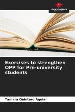 Exercises to strengthen OPP for Pre-university students af Tamara Quintero Aguiar