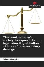 The need in today's society to expand the legal standing of indirect victims of non-pecuniary damage af Triana Mansilla