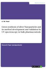 Green synthesis of silver Nanoparticles and its method development and validation by UV spectroscopy in bulk pharmaceuticals af U. M. Patel