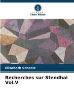 Recherches sur Stendhal Vol.V af Elisabeth Scheele