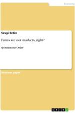 Firms are not markets, right? af Sevgi Erdin
