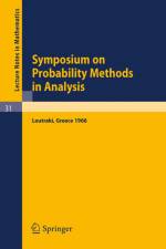 Symposium on Probability Methods in Analysis af Jean-Michel Morel