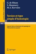 Torsion et Type Simple d'Homotopie af G. de Rham