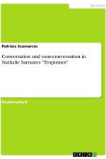 Conversation und sous-conversation in Nathalie Sarrautes 