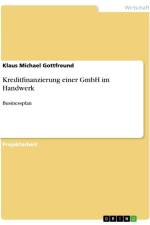 Kreditfinanzierung einer GmbH im Handwerk af Klaus Michael Gottfreund