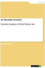 Sensitive Analysis of Tesla Motors, Inc. af Jan Alexander Linxweiler