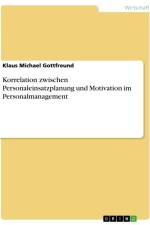 Korrelation zwischen Personaleinsatzplanung und Motivation im Personalmanagement af Klaus Michael Gottfreund