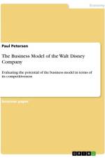 The Business Model of the Walt Disney Company af Paul Petersen