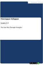 Learn C# af Palaniappan Sellappan