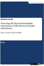 Protecting PII (Personal Identifiable Information) & PHI (Protected Health Information) af Haitham Ismail