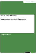 Semiotic analysis of media content af Francis Arackal Thummy