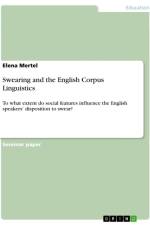 Swearing and the English Corpus Linguistics af Elena Mertel