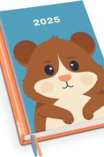 Hamster Taschenkalender 2025 - Tier-Illustration von Dawid Ryski - Terminplaner mit Wochenkalendarium - Format 11,3 x 16,3 cm af DUMONT Kalender