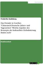 Das Fremde in Goethes 