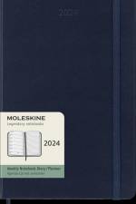 Moleskine 12 Monate Wochen Notizkalender 2024 A5 Geb Saphir